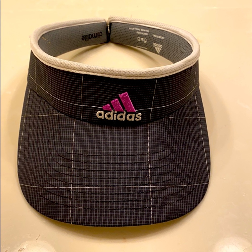 Adidas grey/purple visor